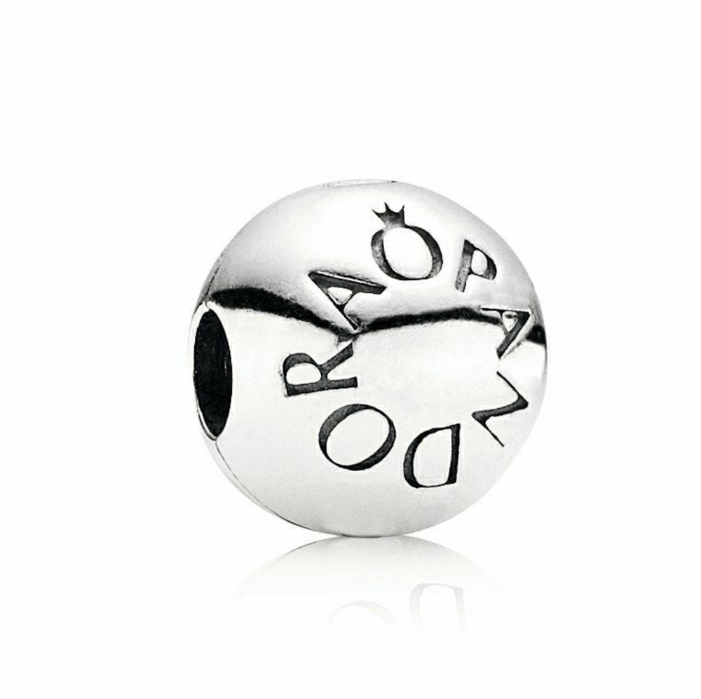 Pandora RARE Silver Loving Logo Clip Charm DEADSTOCK